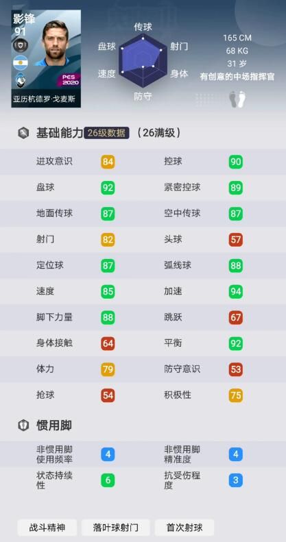 实况足球手游亚历杭德罗·戈麦斯怎么样 升黑球员点评[多图]图片2
