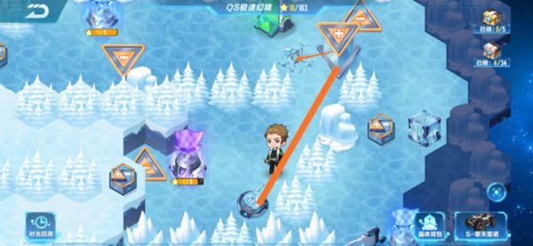 QQ飞车手游S18赛季极速幻境第一章攻略 无尽风雪通关路线分享[多图]图片11