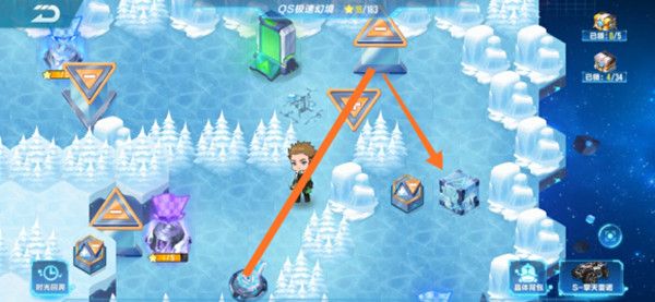 QQ飞车手游S18赛季极速幻境第一章攻略 无尽风雪通关路线分享[多图]图片12