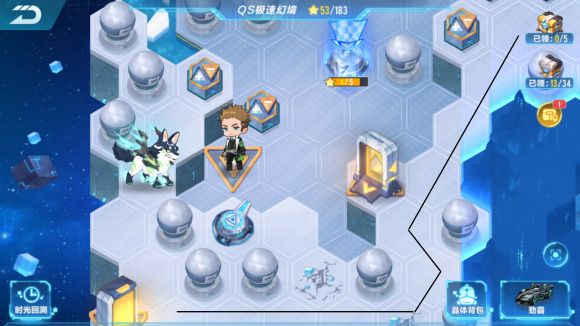 QQ飞车手游S18极速幻境第二天怎么过？北地冰港通关路线分享[多图]图片13