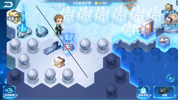 QQ飞车手游S18极速幻境第二天怎么过？北地冰港通关路线分享[多图]图片2